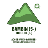 Toddler (5 years -) - Hiking and Fitness Ticket