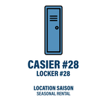 CASIER #28 - LOCATION SAISON