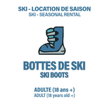 Bottes de Ski Seulement - Adulte