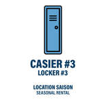 CASIER #3 - LOCATION SAISON