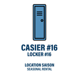 CASIER #16 - LOCATION SAISON