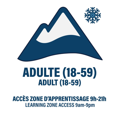 ADULT (18 TO 59 YEARS) - DAY (9 AM TO 9 PM) - LEARNING ZONE ACCESS
