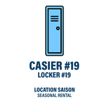CASIER #19 - LOCATION SAISON