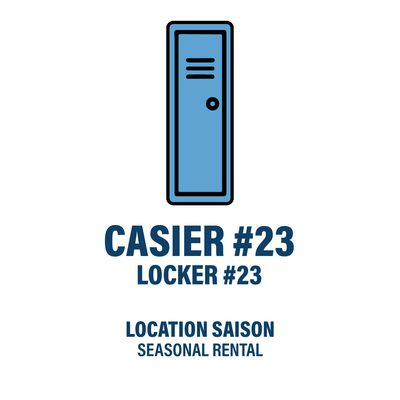 CASIER #23 - LOCATION SAISON