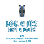 Location 4h Junior - Skis Seulement (BILLET NON-INCLUS)