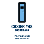 CASIER #48 - LOCATION SAISON