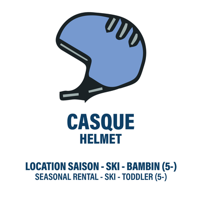CASQUE DE SKI SEULEMENT - BAMBIN - LOCATION SAISON