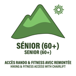 Sénior (60 ans +) - Billet Randonnée et Fitness + Remontée