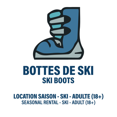 BOTTES DE SKI SEULEMENT - ADULTE - LOCATION SAISON