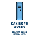 CASIER #6 - LOCATION SAISON