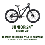 24'' (Junior) - Vélo de Montagne Simple Suspension - Location Programme 7 Semaine Sprockids
