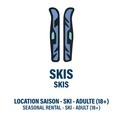 SKIS ONLY - ADULT - SEASONAL RENTAL