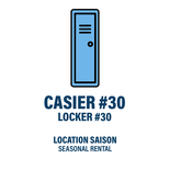 CASIER #30 - LOCATION SAISON