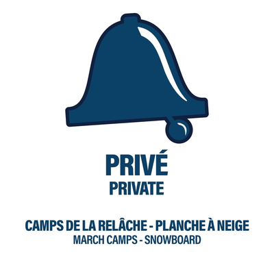 3 ANS ET PLUS - PRIVÉ (5 JOURS) - CAMP DE LA RELÂCHE - PLANCHE