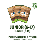 Junior (6 to 17 years) - Hiking and Fitness Pass