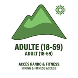 Adult (18 to 59 years) - Hiking and Fitness Ticket