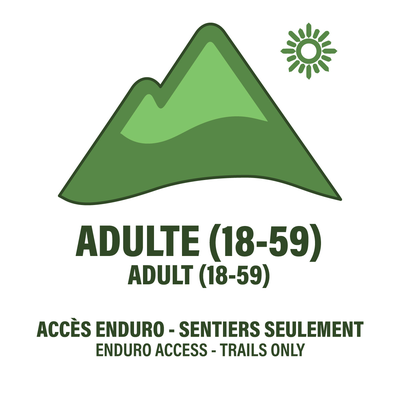 Adulte (18 à 59 ans) - Billets Enduro - Vélo de Montagne