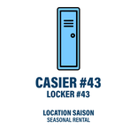 CASIER #43 - LOCATION SAISON