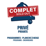 AGES 3 AND UP – PRIVATE PROGRAM - SNOWBOARD