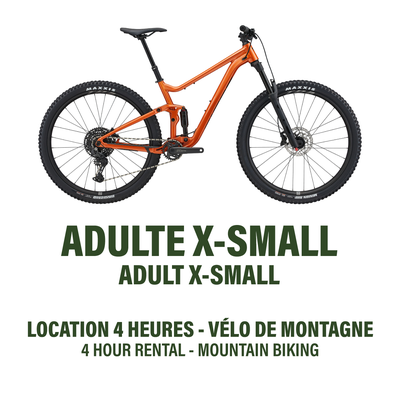Extra Small - Double Suspension Mountain Bike - 4h Rental